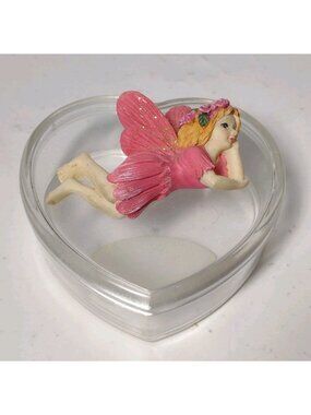Vtg 1994 Rare Willy Wonka Fairy Heart Container Candy Collectible Mini Hearts